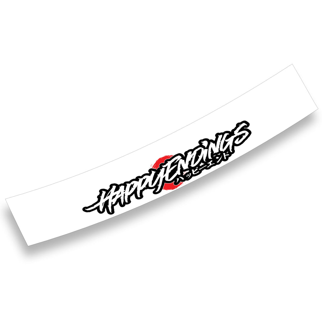 Windshield Banner - Happy Rising Sun 60" (Air Release) - Happy Endings - Auto...