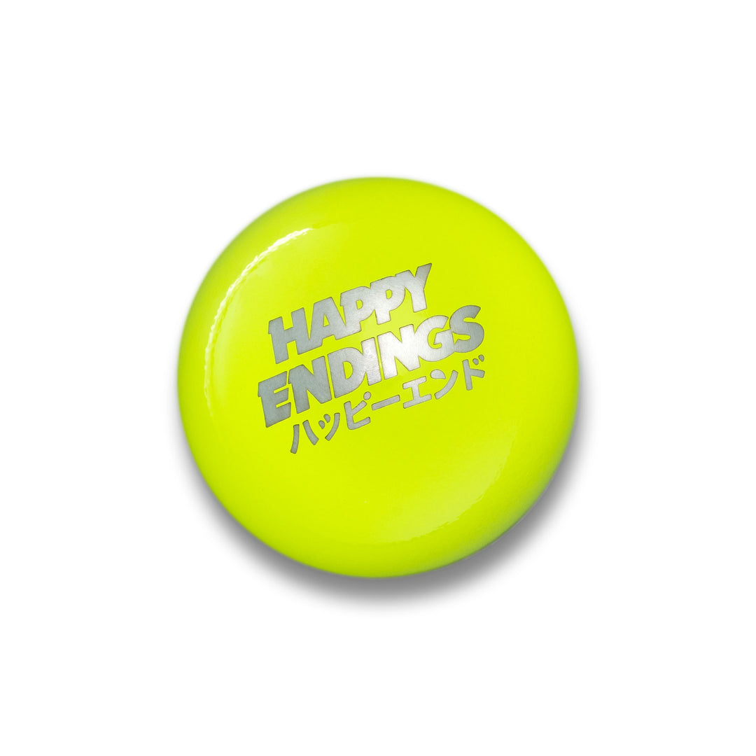 Shift Knob - Neon Yellow (Weighted) - Happy Endings - Automotive & Lifestyle Brand