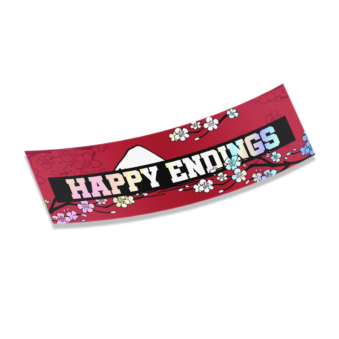 Sticker - Cherry Blossoms (Oil Slick) - Happy Endings - Automotive & Lifestyle Brand