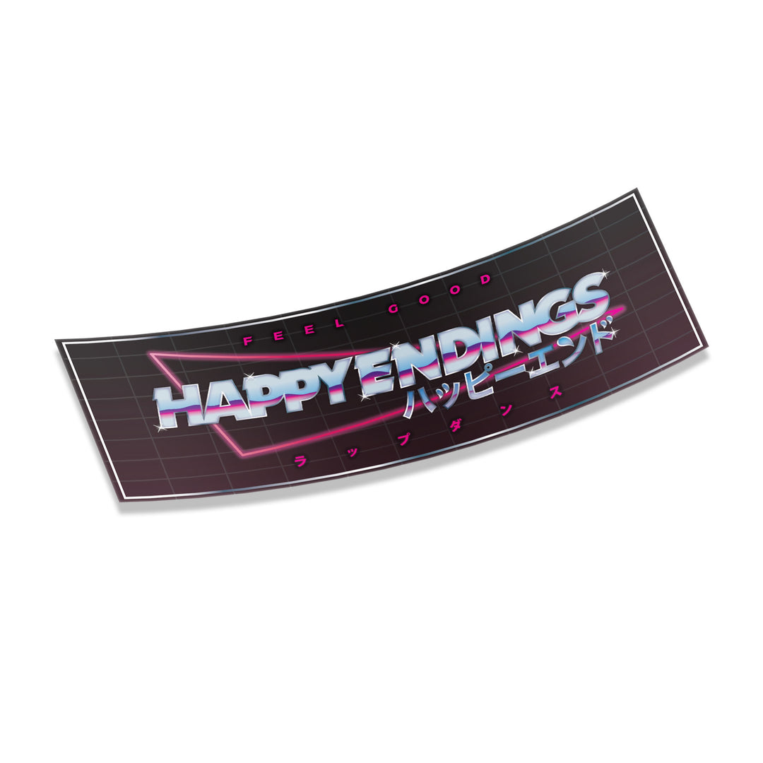 Sticker - Retro (Glitter) - Happy Endings - Automotive & Lifestyle Brand