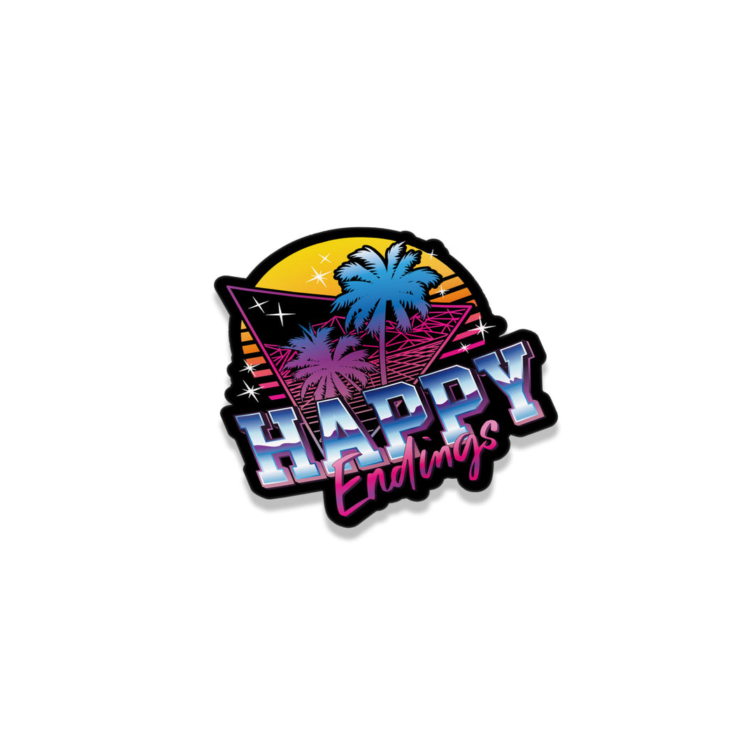 Sticker - Miami Vibes (Glitter) - Happy Endings - Automotive & Lifestyle Brand