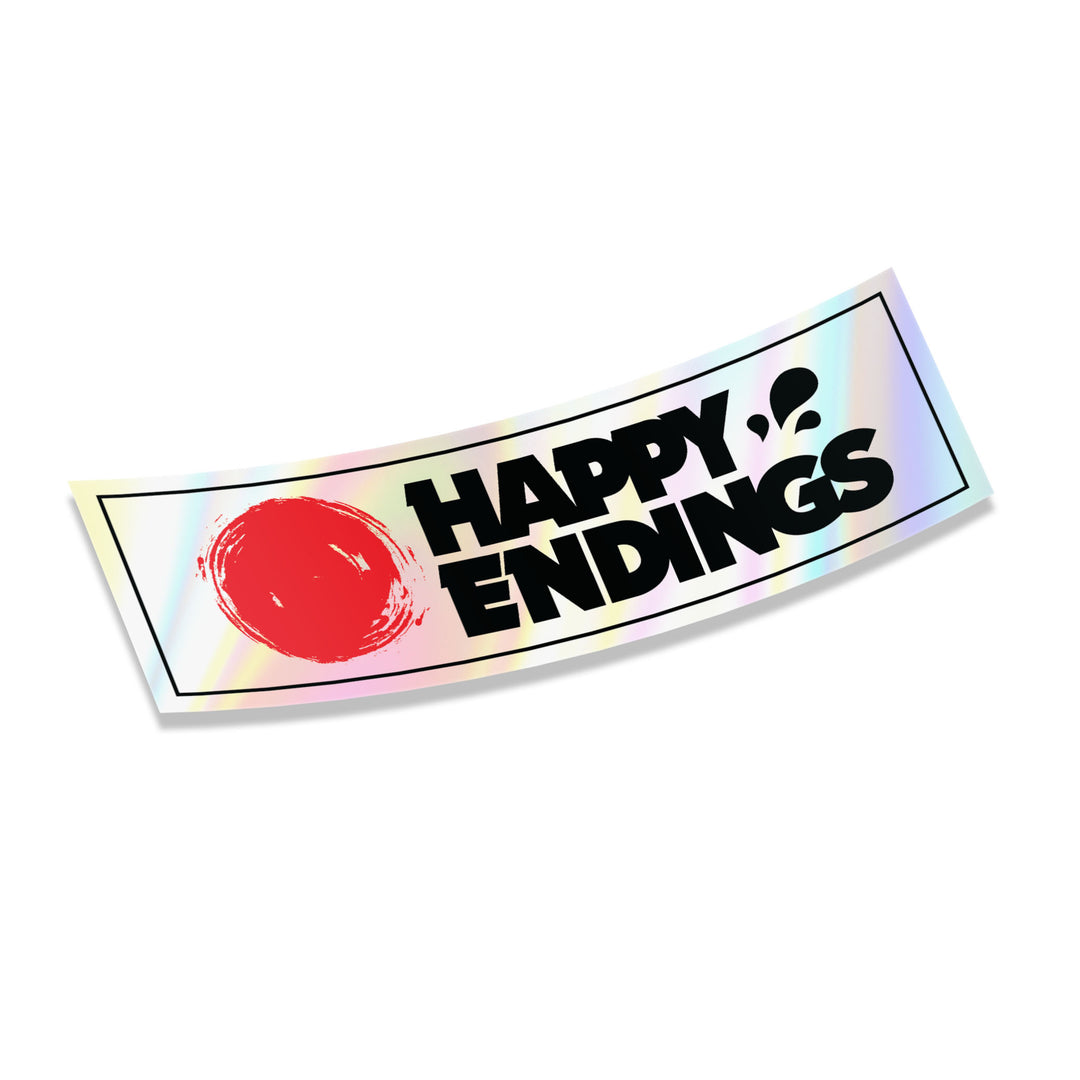 Sticker - Red Sun (Oil Slick) - Happy Endings - Automotive & Lifestyle Brand