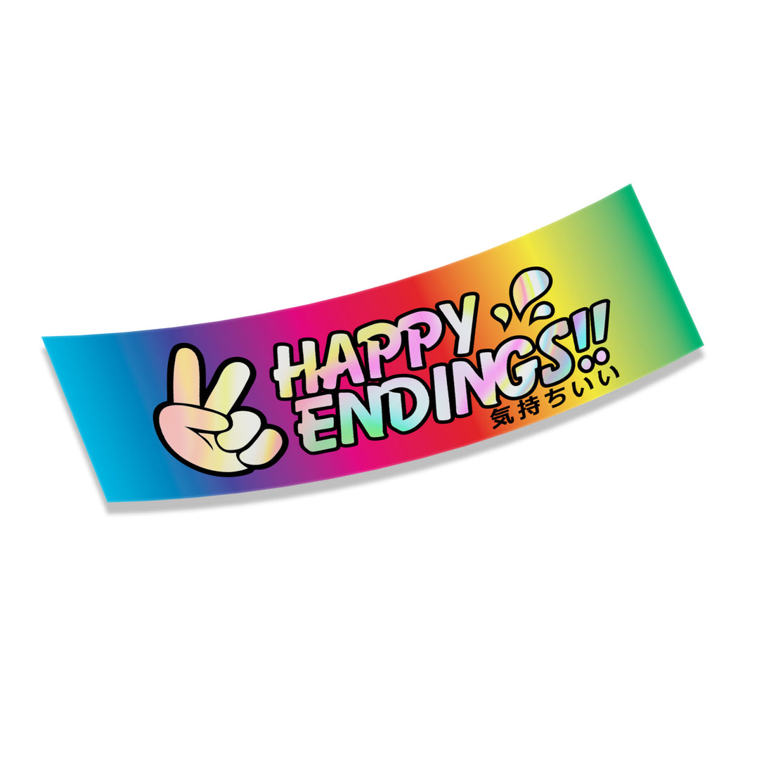 Sticker - Peace (Oil Slick) - Happy Endings - Automotive & Lifestyle Brand