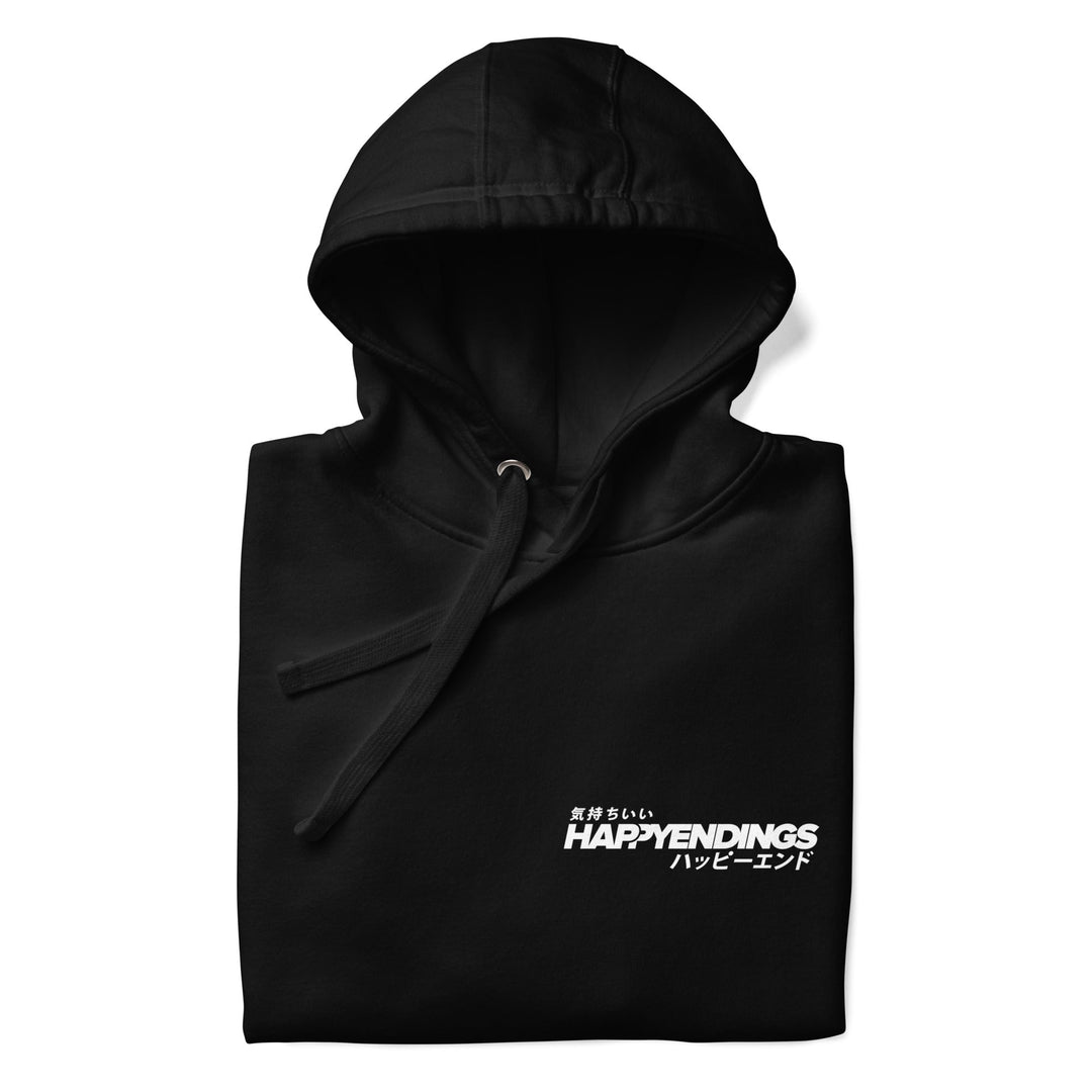 Hoodie - Big Smiles (Black) - Happy Endings - Automotive & Lifestyle Brand