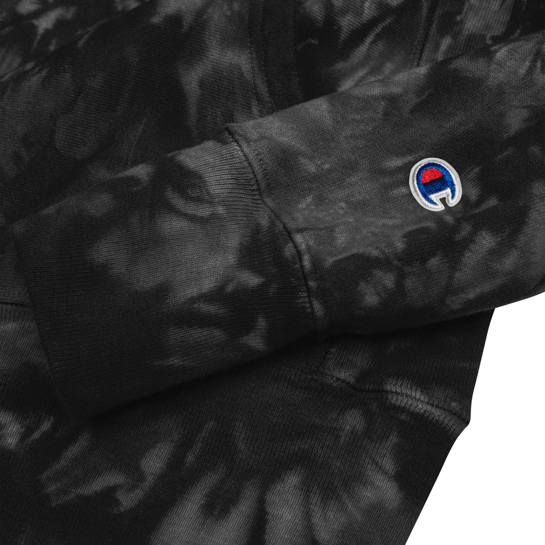 Hoodie - Champion Tie - Dye (Black) - Happy Endings - Automotive & Lifestyle Brand