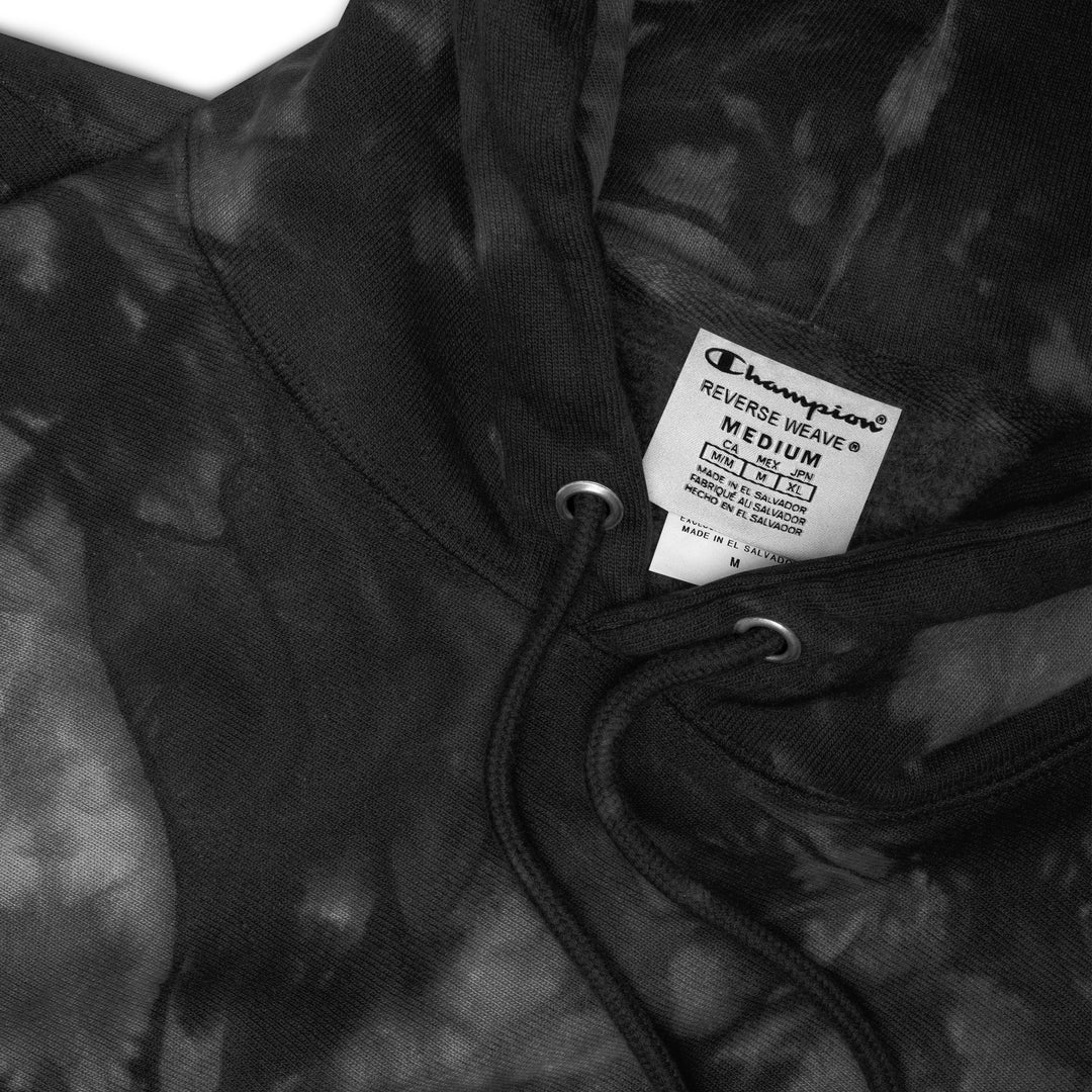 Hoodie - Champion Tie - Dye (Black) - Happy Endings - Automotive & Lifestyle Brand