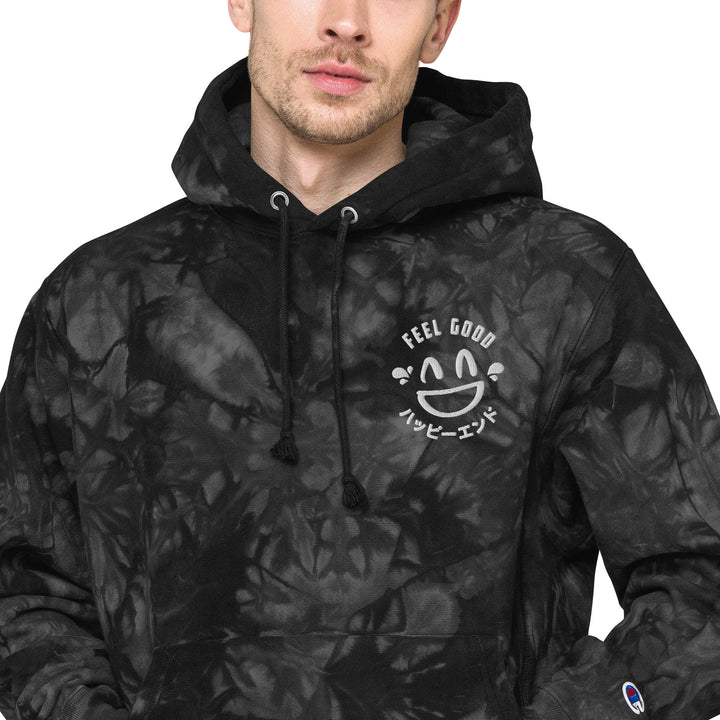 Hoodie - Champion Tie - Dye (Black) - Happy Endings - Automotive & Lifestyle Brand