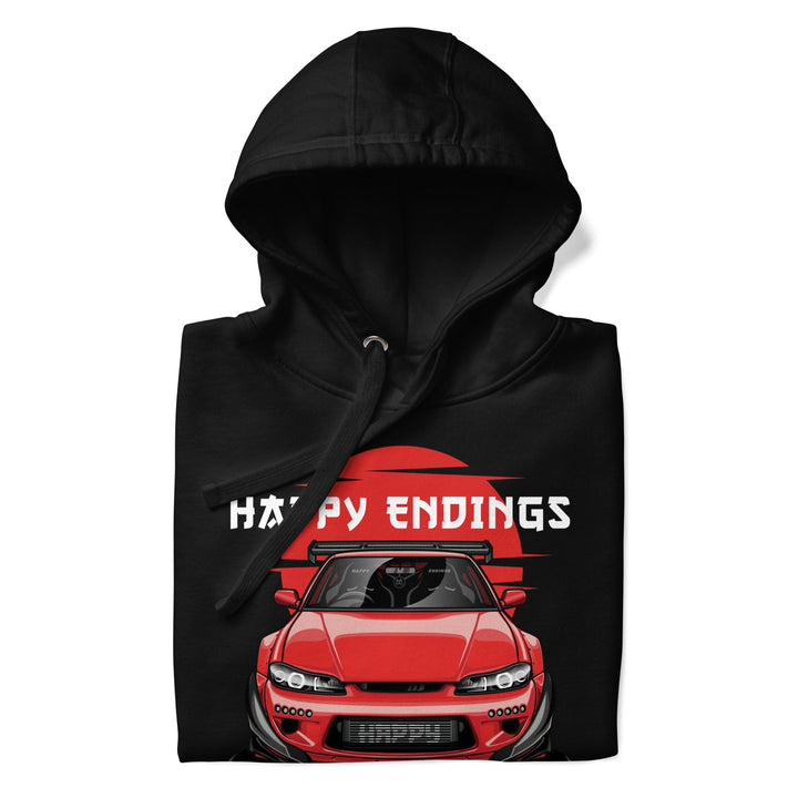Hoodie - Red Sun Silvia - Happy Endings - Automotive & Lifestyle Brand