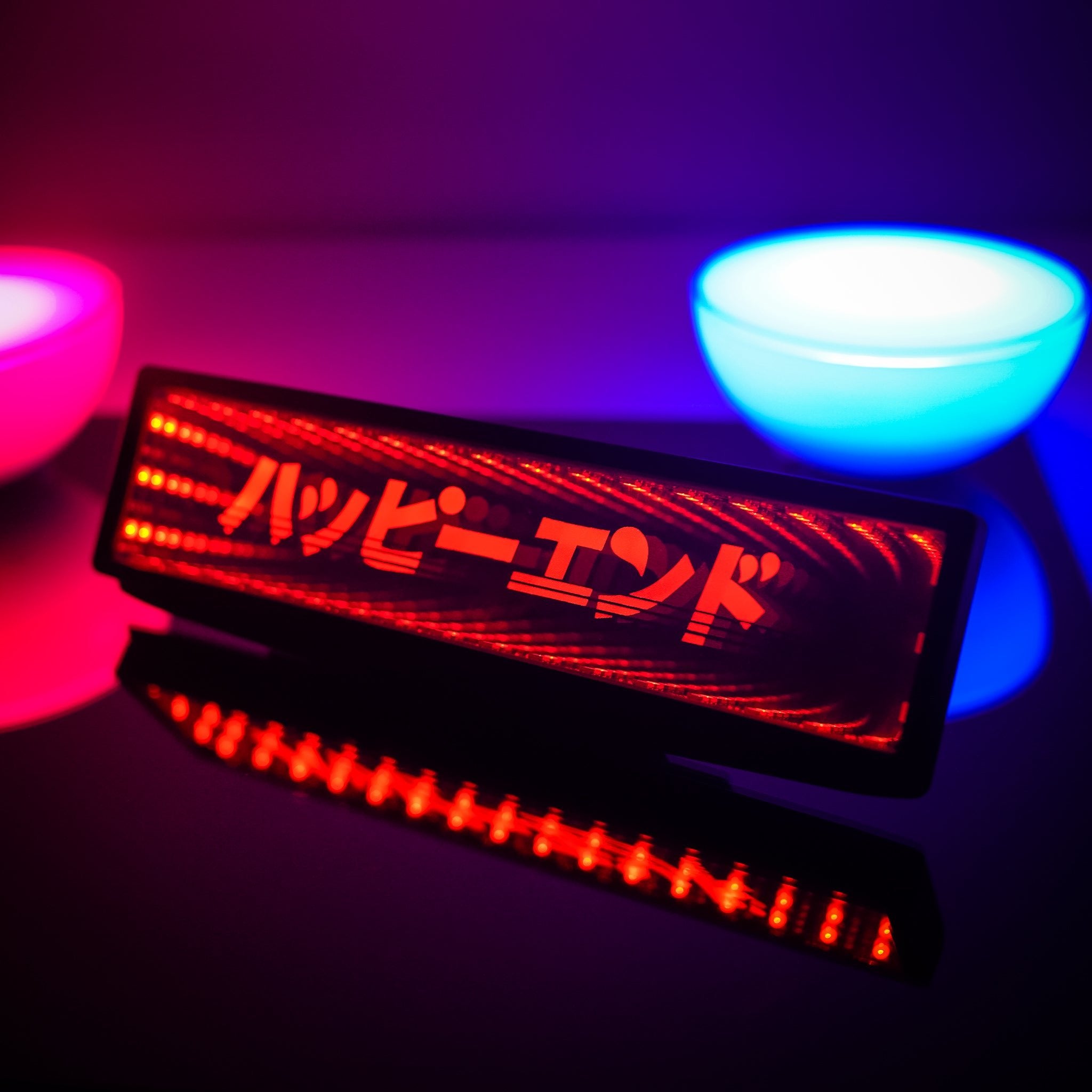 Led infinity clearance mirror car
