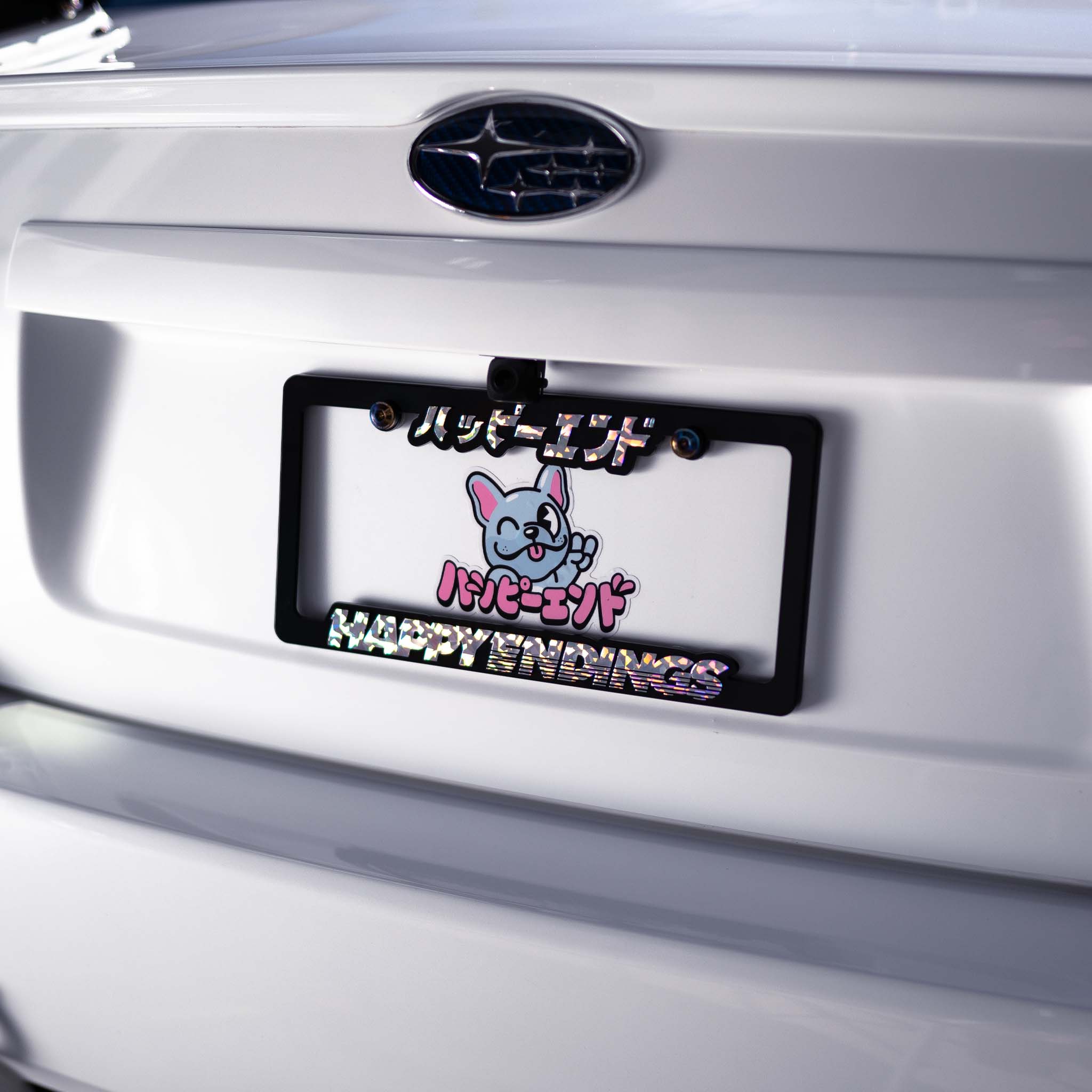 Broken Glass License Plate Frame | Happy Endings