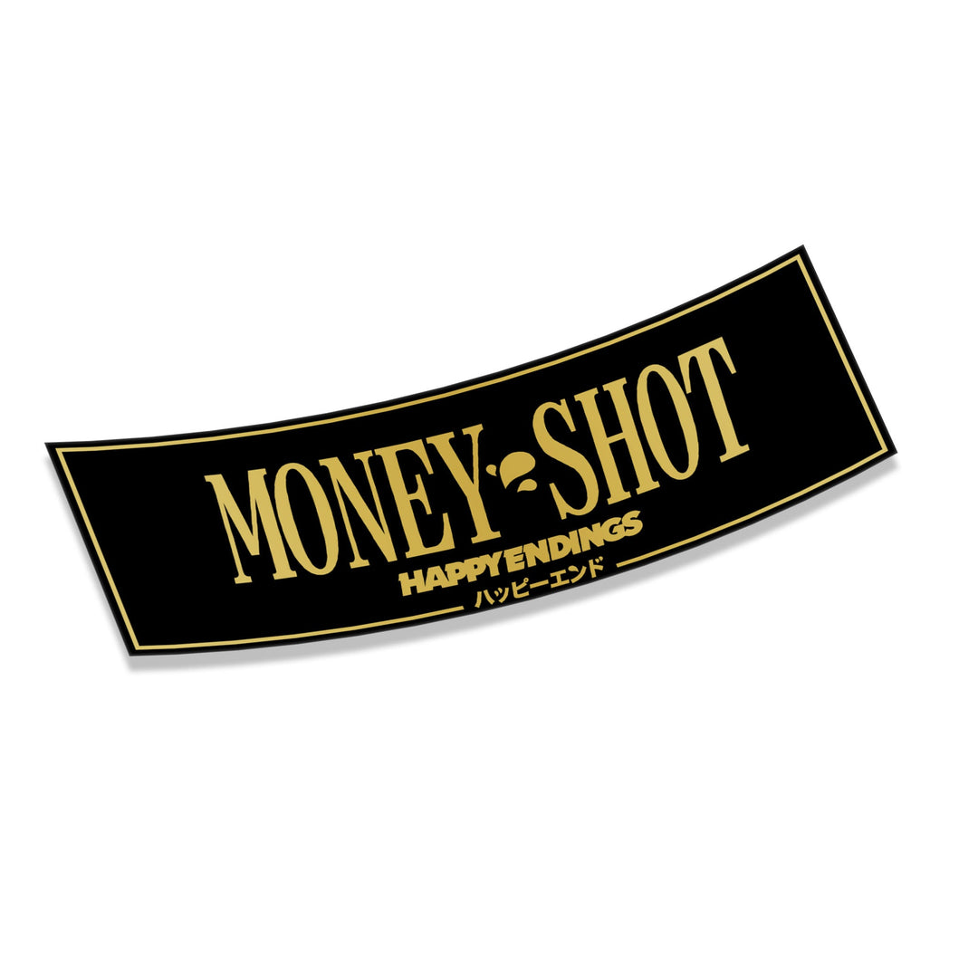 Sticker - Money Shot (Gold Oil Slick) - Happy Endings - Automotive & Lifestyle Brand