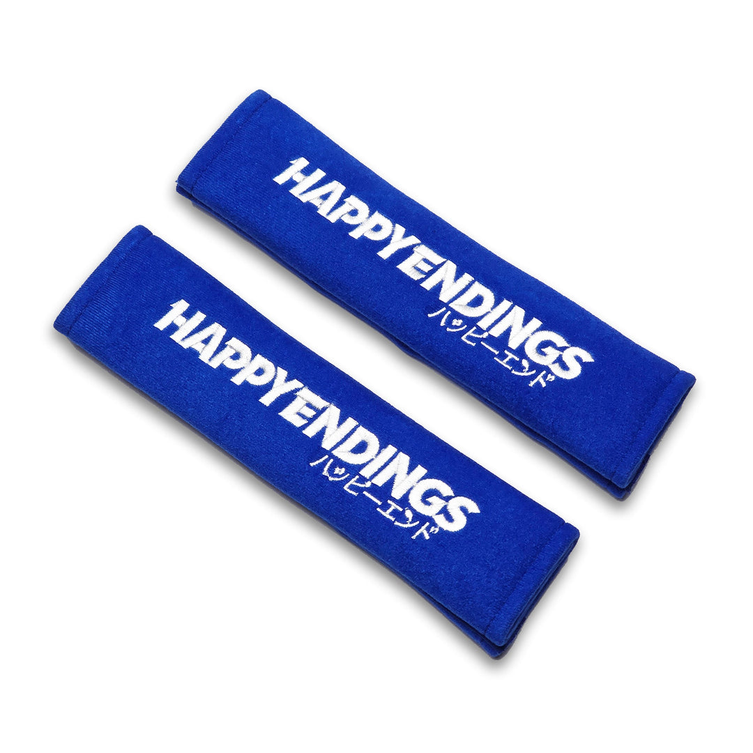 Seat Belt Covers - Blue (Pair) - Happy Endings - Automotive & Lifestyle Brand