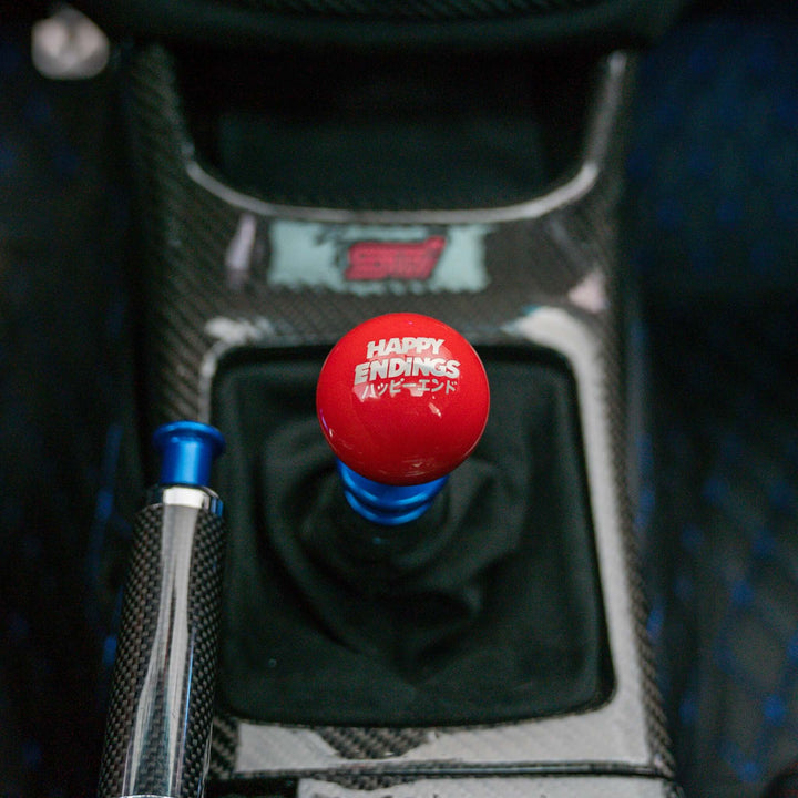 Shift Knob - Glossy Red (Weighted) - Happy Endings - Automotive & Lifestyle Brand
