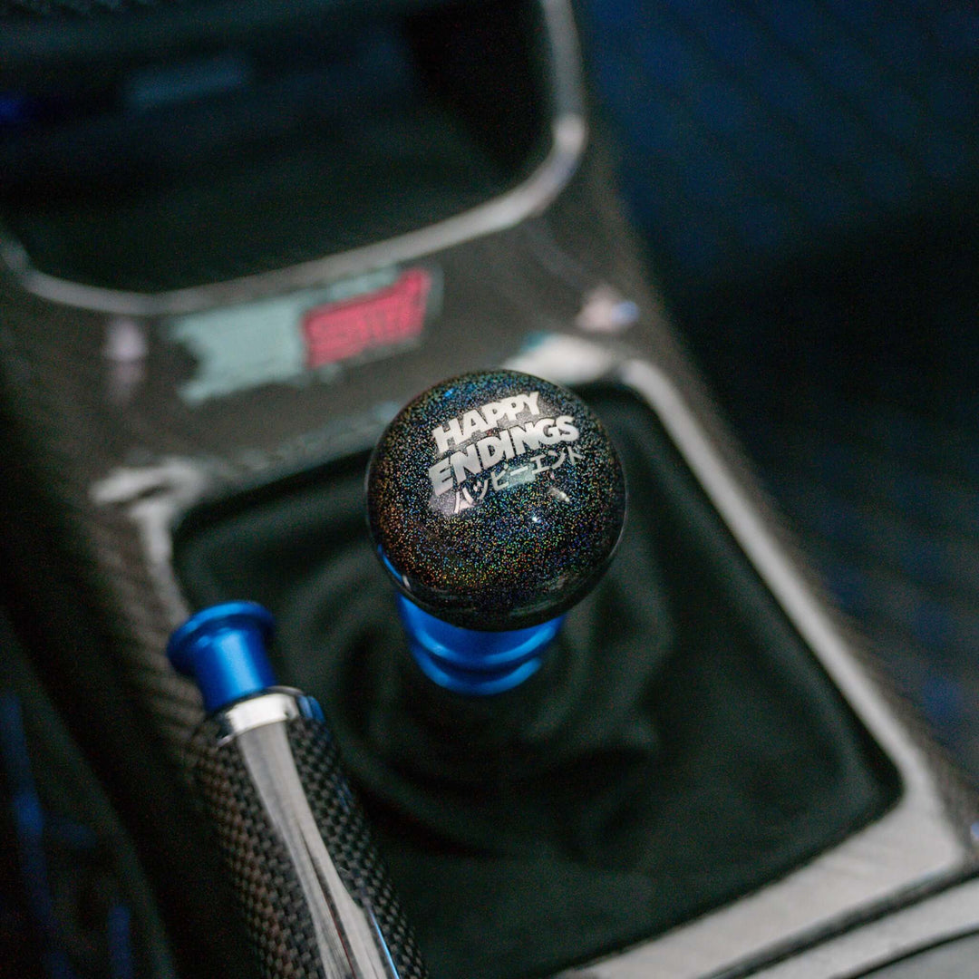 Shift Knob - Rainbow Sparkle (Weighted) - Happy Endings - Automotive & Lifestyle Brand