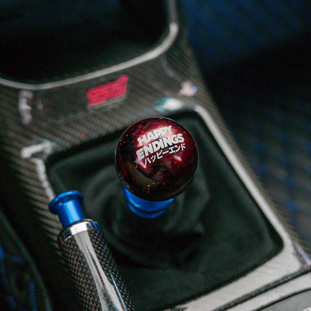 Shift Knob - Red Cosmic Space - Happy Endings - Automotive & Lifestyle Brand