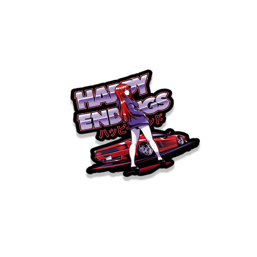 Sticker - Ferrari Girl – Happy Endings