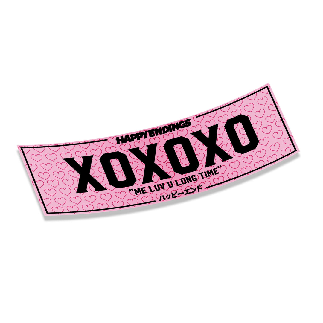 Sticker - Pink XOXOXO (Oil Slick) - Happy Endings - Automotive & Lifestyle Brand