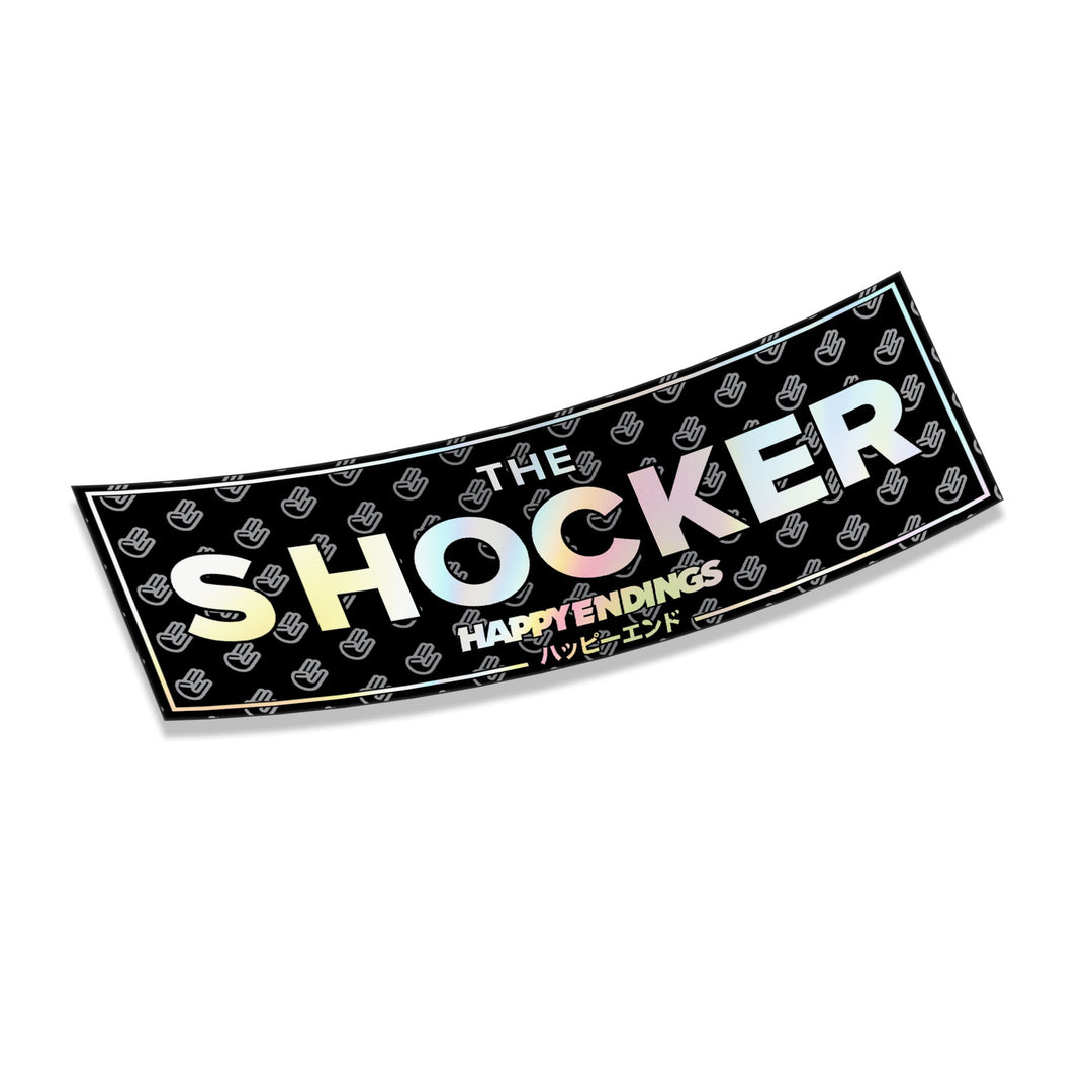 Sticker - Shocker (Black / Oil Slick) - Happy Endings - Automotive & Lifestyle Brand