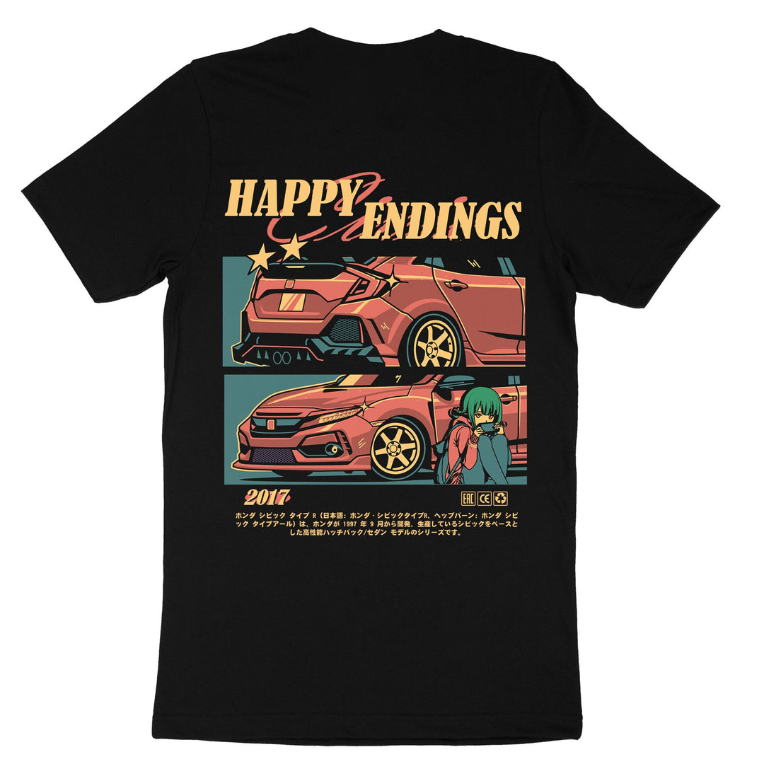 T-Shirt - Civic FK8 (Unisex) - Happy Endings - Automotive & Lifestyle Brand