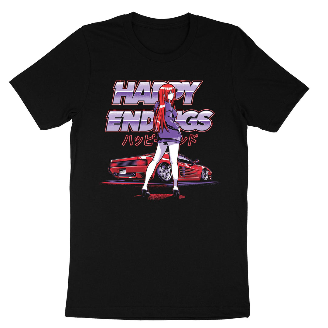 T-Shirt - Ferrari Girl (Unisex) - Happy Endings - Automotive & Lifestyle Brand