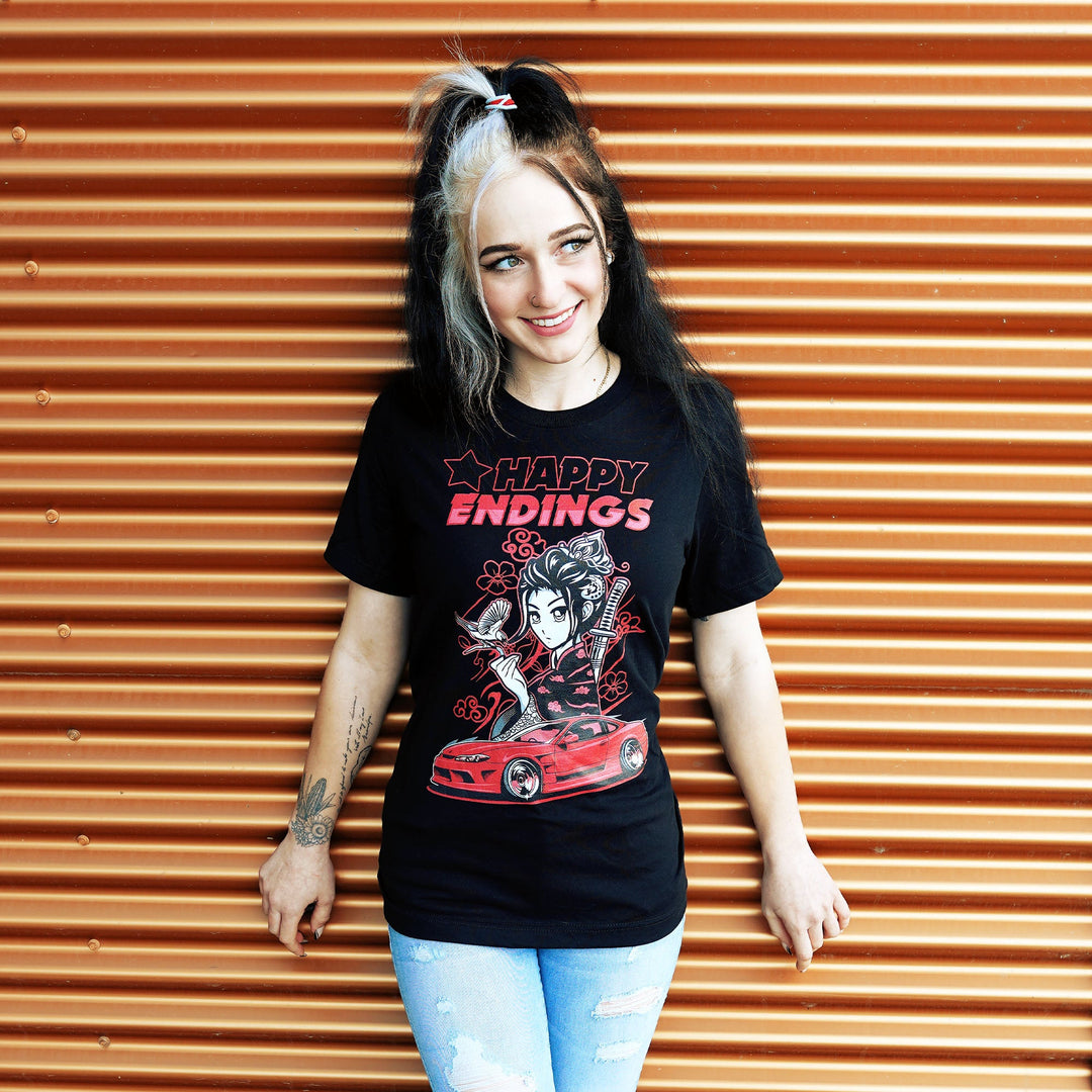 T-Shirt - Lady Silvia (Unisex) - Happy Endings - Automotive & Lifestyle Brand