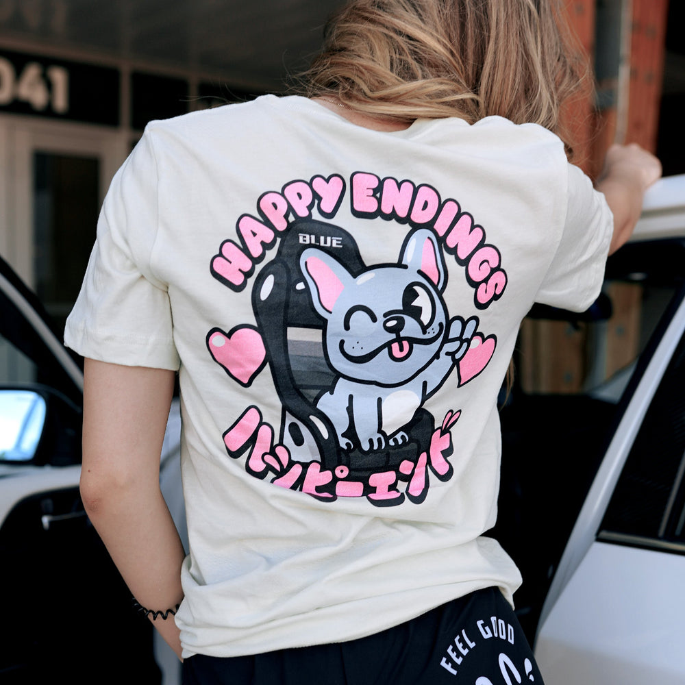 T - Shirt - Puppers - Happy Endings - Automotive & Lifestyle Brand