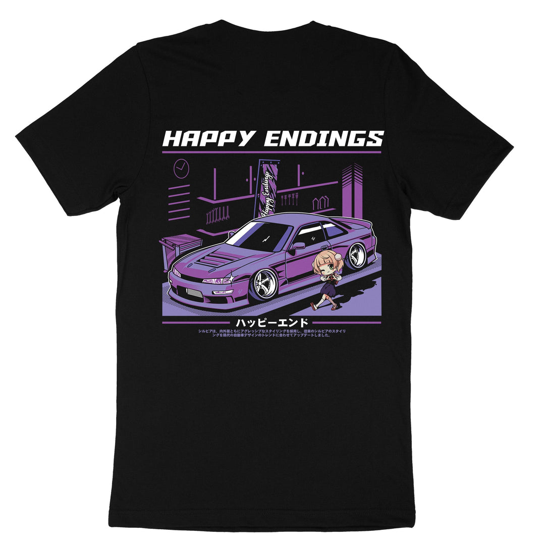 T - Shirt - S14 (Unisex) - Happy Endings - Automotive & Lifestyle Brand