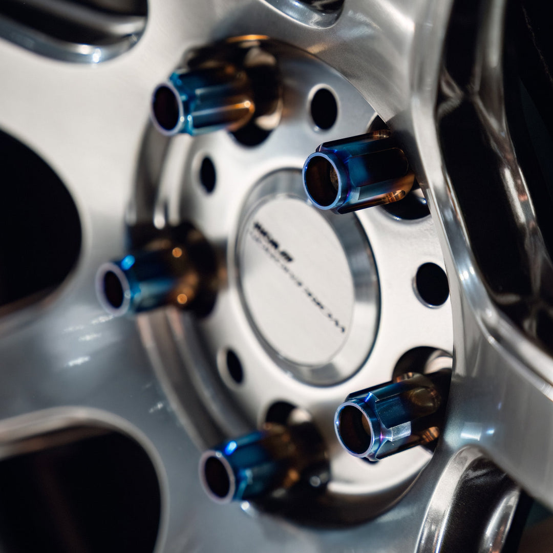 Titanium - Open Ended Lug Nuts (M12) - Happy Endings - Automotive & Lifestyle Brand