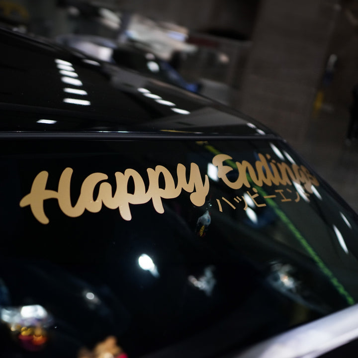 Windshield Banner - Happy And You Know It 40" - Happy Endings - Automotive & Lifestyle Brand