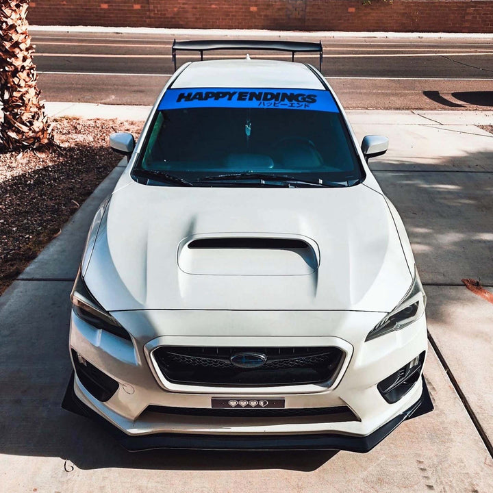 Windshield Banner - She Makes Me Smile 60" (Cut - Out Letters) - Happy Endings - Automotive & Lifestyle Brand
